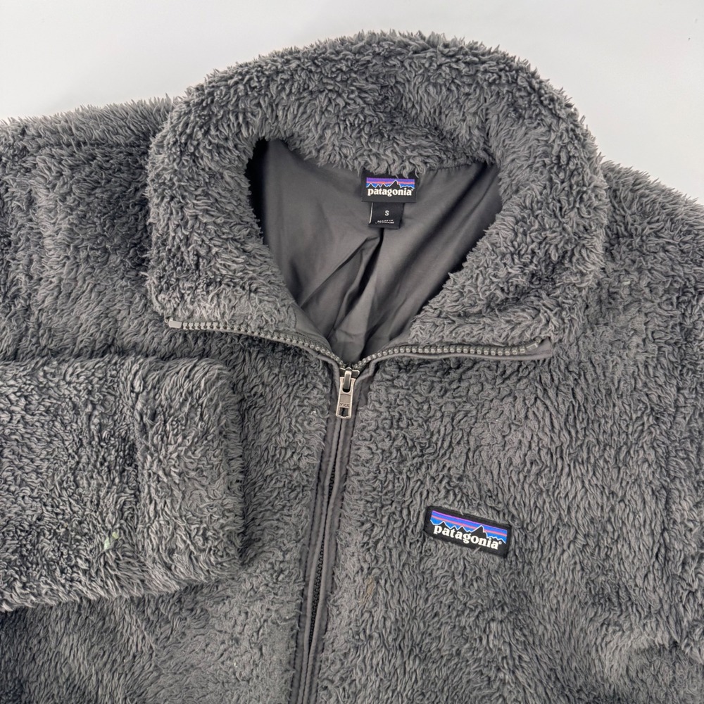 Patagonia Los Gatos Fleece Jacket Womens Small Grey Full Zip High Pile Soft